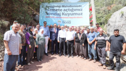 AYVAGEDİĞİ MAHALLESİ’NDE SONDAJ KUYUSU TÖRENLE AÇILDI