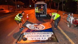 Mersin’de ’Paylaşımlı bisiklet yolu’ uygulamasına başladı