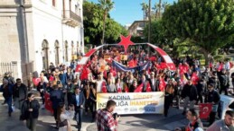 Mersin’de kadına yönelik şiddete karşı farkındalık yürüyüşü